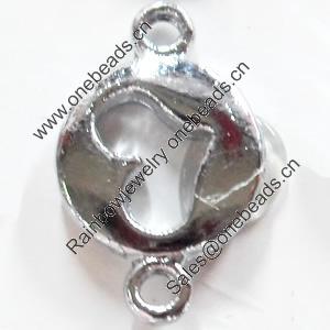 Zinc Alloy Connector, 10x15mm, Sold by PC