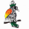 Zinc Alloy Enamel Pendant with Crystal, 17x28mm, Sold by PC