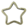 Pendant, Zinc Alloy Jewelry Findings, Hollow Star 35x34mm, Sold by Bag