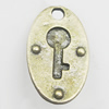 Pendant, Zinc Alloy Jewelry Findings, Flat Oval 16x26mm, Sold by Bag