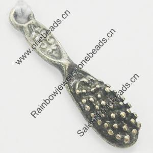 Pendant, Zinc Alloy Jewelry Findings, 6x26mm, Sold by Bag