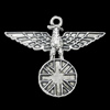 Pendant, Zinc Alloy Jewelry Findings, 40x32mm, Sold by Bag