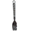 Zinc Alloy Charm/Pendant with Crystal, Fork, 8x53mm, Sold by PC