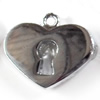 Zinc Alloy Charm/Pendant, Heart, 16x14mm, Sold by PC