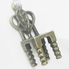 Pendant, Zinc Alloy Jewelry Findings, Chair 12x31mm, Sold by Bag