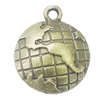 Pendant, Zinc Alloy Jewelry Findings, 19x23mm, Sold by Bag