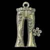 Pendant, Zinc Alloy Jewelry Findings, 15x32mm, Sold by Bag
