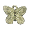 Pendant, Zinc Alloy Jewelry Findings, Butterfly 17x14mm, Sold by Bag