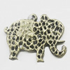 Pendant, Zinc Alloy Jewelry Findings, Elephant 32x27mm, Sold by Bag