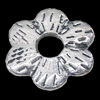 Pendant, Zinc Alloy Jewelry Findings, Flower 15mm, Sold by Bag