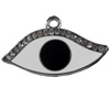 Zinc Alloy Charm/Pendant with Crystal, 33x18mm, Sold by PC
