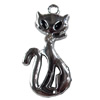 Zinc Alloy Charm/Pendant with Crystal, 16x32mm, Sold by PC