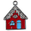 Zinc Alloy Charm/Pendant with Crystal, 19x23mm, Sold by PC
