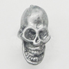 Pendant, Zinc Alloy Jewelry Findings, Skeleton 8x15mm, Sold by Bag