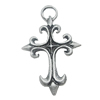 Pendant, Zinc Alloy Jewelry Findings, Cross 30x46mm, Sold by Bag