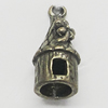 Pendant, Zinc Alloy Jewelry Findings, 7x18mm, Sold by Bag