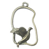 Pendant, Zinc Alloy Jewelry Findings, 14x25mm, Sold by Bag