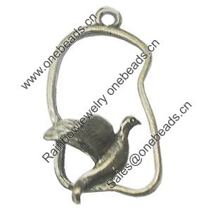 Pendant, Zinc Alloy Jewelry Findings, 14x25mm, Sold by Bag