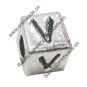 Bead, Zinc Alloy Jewelry Findings, 6mm, Sold by Bag