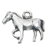 Pendant, Zinc Alloy Jewelry Findings, Horse 16x13mm, Sold by Bag