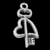 Pendant, Zinc Alloy Jewelry Findings, 12x22mm, Sold by Bag