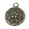 Pendant, Zinc Alloy Jewelry Findings, 14x18mm, Sold by Bag