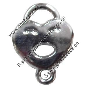 Zinc Alloy Connector, 11x14mm, Sold by PC