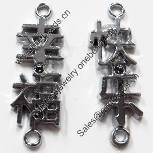 Zinc Alloy Connector, 10x31mm, Sold by Pair