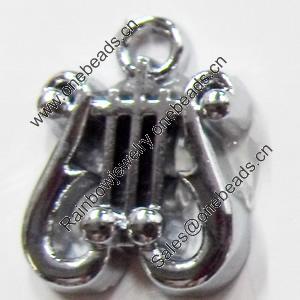 Zinc Alloy Charm/Pendant, 14x18mm, Sold by PC