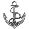 Zinc Alloy Charm/Pendant with Crystal, 15x18mm, Sold by PC