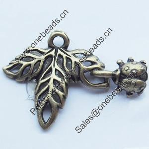Pendant, Zinc Alloy Jewelry Findings, 23x16mm, Sold by Bag
