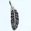 Pendant, Zinc Alloy Jewelry Findings, Leaf, 10x36mm, Sold by Bag