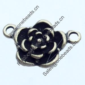 Connector, Zinc Alloy Jewelry Findings, 22x13mm, Sold by Bag