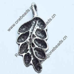 Pendant, Zinc Alloy Jewelry Findings, 10x22mm, Sold by Bag