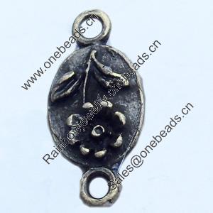 Connector, Zinc Alloy Jewelry Findings, 8x16mm, Sold by Bag