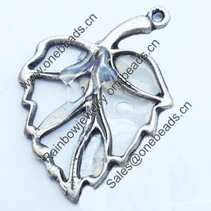 Pendant, Zinc Alloy Jewelry Findings, 19x26mm, Sold by Bag