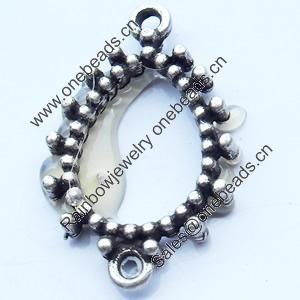 Connector, Zinc Alloy Jewelry Findings, 16x24mm, Sold by Bag