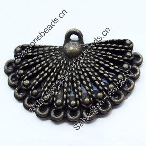 Pendant, Zinc Alloy Jewelry Findings, 26x18mm, Sold by Bag