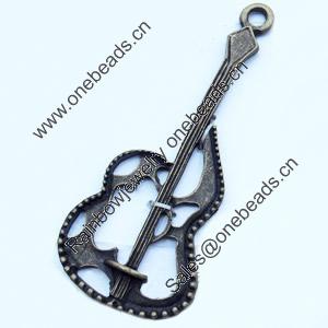 Pendant, Zinc Alloy Jewelry Findings, 27x64mm, Sold by Bag