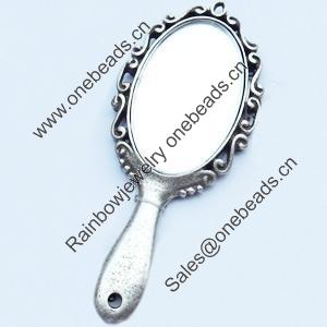 Pendant, Zinc Alloy Jewelry Findings, 26x63mm, Sold by Bag