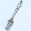 Pendant, Zinc Alloy Jewelry Findings, fork, 8x51mm, Sold by Bag