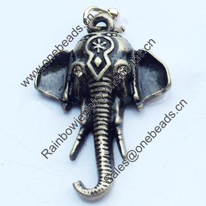 Pendant, Zinc Alloy Jewelry Findings, 18x25mm, Sold by Bag