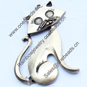 Pendant, Zinc Alloy Jewelry Findings, 32x48mm, Sold by Bag