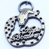 Pendant, Zinc Alloy Jewelry Findings, 24x32mm, Sold by Bag