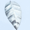 Pendant, Zinc Alloy Jewelry Findings, Leaf, 25x48mm, Sold by Bag