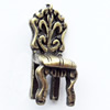 Pendant, Zinc Alloy Jewelry Findings, Chair, 9x22mm, Sold by Bag