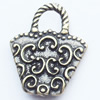 Pendant, Zinc Alloy Jewelry Findings, Bag, 14x17mm, Sold by Bag