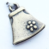 Pendant, Zinc Alloy Jewelry Findings, 10x12mm, Sold by Bag