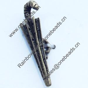 Pendant, Zinc Alloy Jewelry Findings, Umbrella, 6x20mm, Sold by Bag