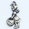 Pendant, Zinc Alloy Jewelry Findings, 11x21mm, Sold by Bag